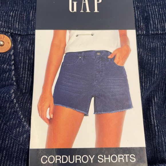 Gap Ladies Corduroy Shorts Blue - Picture 2 of 11